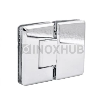 Петля (303 PBrass) стекло-стекло 180° (с фаской), латунь, полированный хром Петля (303 PBrass) стекло-стекло 180° (с фаской), латунь, полированный хром