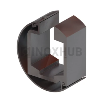 Трек (610 aura) на стену, комплект с крышкой, L=4000 мм, алюминий