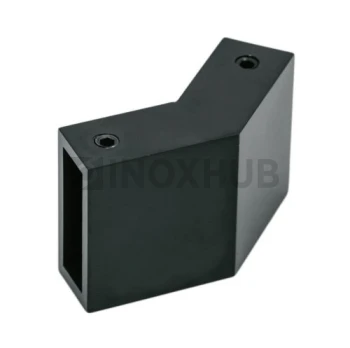 Соединитель штанги 135* (349 BLC), штанга 30×10 мм, Черный мат