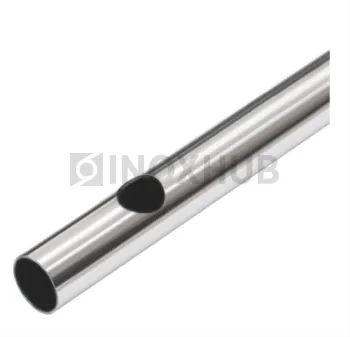 Труба с перфорацией Ø16.3 шагом 110 круглая, AISI 201, A554, 25×1×3800, GRIT 600
