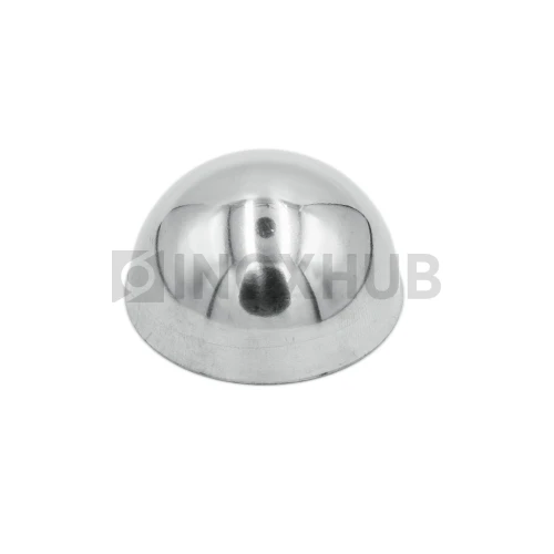 Заглушка сферическая под сварку, Ø38.1 мм, AISI 304, GRIT 600