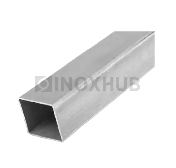Профильная труба AISI 304, 80×80×2.0×6000 мм, GRIT 320
