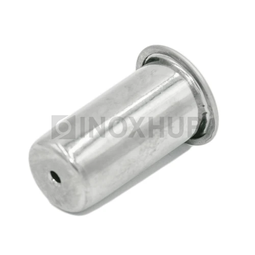 Ответная часть (153 SSS) в пол для замка с круглым ригелем, с подпружиненной крышкой, нерж. сталь матовая