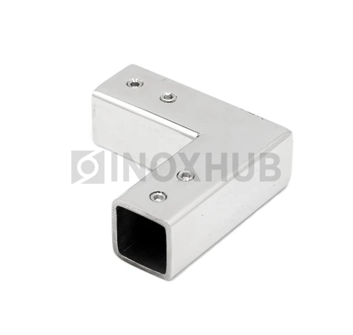 Держатель штанги (D309 PSS) 90°, штанга 15×15 мм, нерж. сталь полированная Держатель штанги (D309 PSS) 90°, штанга 15×15 мм, нерж. сталь полированная