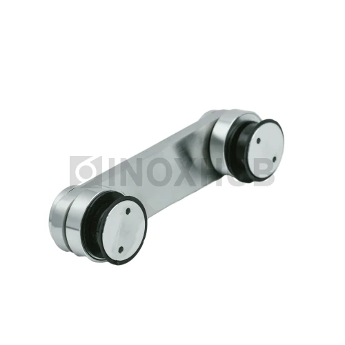 Коннектор (820 SSS) стекло-стекло под зенковку, нерж. сталь матовая