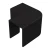 Уголок 90° (766 BLC) для профиля 756, пластик Черный мат