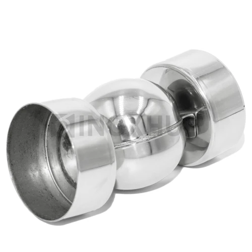 Поворот шаровой внешний для трубы или деревянного поручня, Ø50.8 мм, AISI 304, GRIT 600