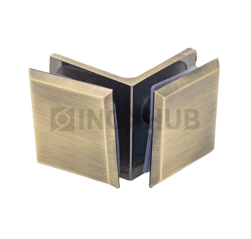Коннектор (725 Bronze) стекло-стекло 90°, под Бронзу Коннектор (725 Bronze) стекло-стекло 90°, под Бронзу