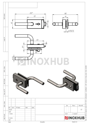 Защелка сантех. (85-1 SSS) с индикатором, с притвором, с отв. частью на стену, нерж. сталь матовая Защелка сантех. (85-1 SSS) с индикатором, с притвором, с отв. частью на стену, нерж. сталь матовая