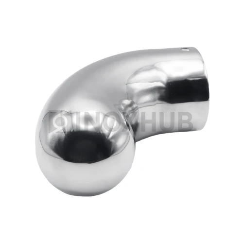 Отвод оконечный капля для пластикового/деревянного поручня, Ø49.0×1.5 мм, AISI 304, GRIT 600