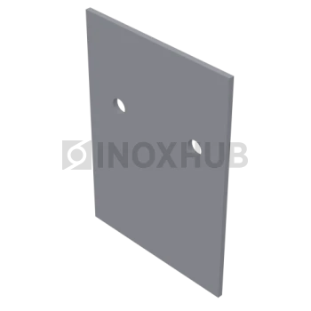 Торцевая заглушка на профиль 44Т, под стекло 8 мм, не анодированный алюминий Торцевая заглушка на профиль 44Т, под стекло 8 мм, не анодированный алюминий