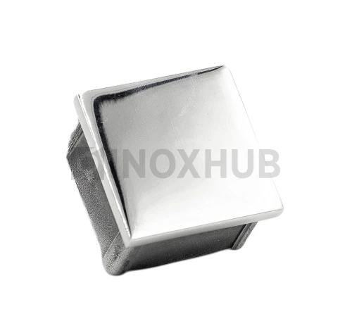 Заглушка литая плоская, 40.0×40.0 мм, AISI 304, GRIT 600