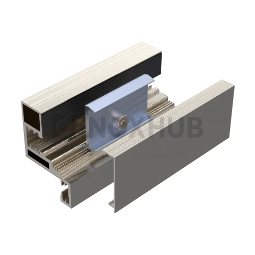 Комплект (804 AL) дверной коробки в цельностеклянный проем, 2300×2300×1100 мм, Анодированный алюминий Комплект (804 AL) дверной коробки в цельностеклянный проем, 2300×2300×1100 мм, Анодированный алюминий