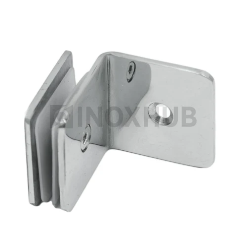 Коннектор L-обр. (732 PSS) стекло-стена (без фаски), нерж. сталь полированная Коннектор L-обр. (732 PSS) стекло-стена (без фаски), нерж. сталь полированная