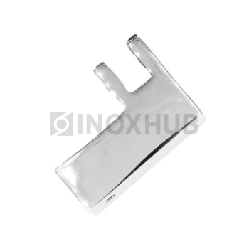 Держатель стекла (187 PSS) торцевой горизонтальный, для штанги 15×15 мм, нерж. сталь полированная