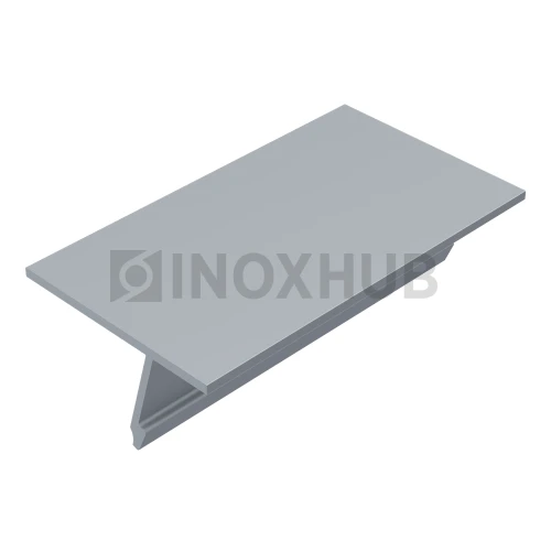 Крышка 28.5 на профиль 80/102/106 для стекла 10-12 мм, L=6000, Анодированный алюминий