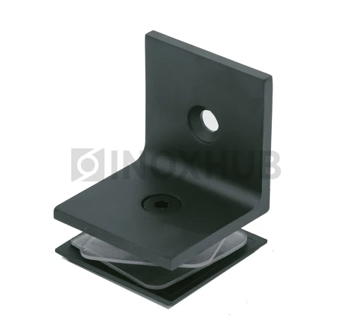 Коннектор L-обр. (722 BLC) стекло-стена, Черный мат