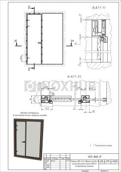 Профиль (804-6 AL) дверной коробки в цельностеклянный проем 6000 мм, Анодированный алюминий Профиль (804-6 AL) дверной коробки в цельностеклянный проем 6000 мм, Анодированный алюминий
