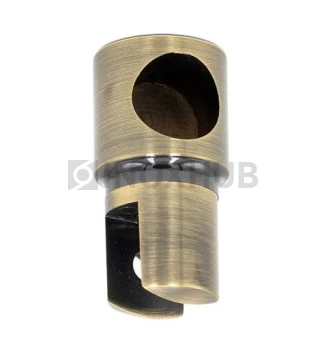 Держатель стекла (914А Bronze) торцевой, штанга Ø19 мм, под Бронзу