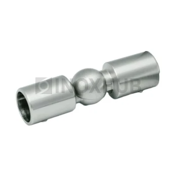 Соединитель штанги (915 SC) произвольный угол, штанга Ø19 мм, матовый хром Соединитель штанги (915 SC) произвольный угол, штанга Ø19 мм, матовый хром
