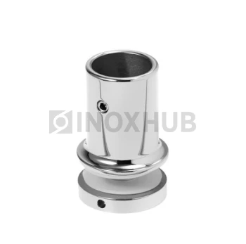 Держатель стекла (906 PC), через отверстие, штанга Ø19 мм, полированный хром