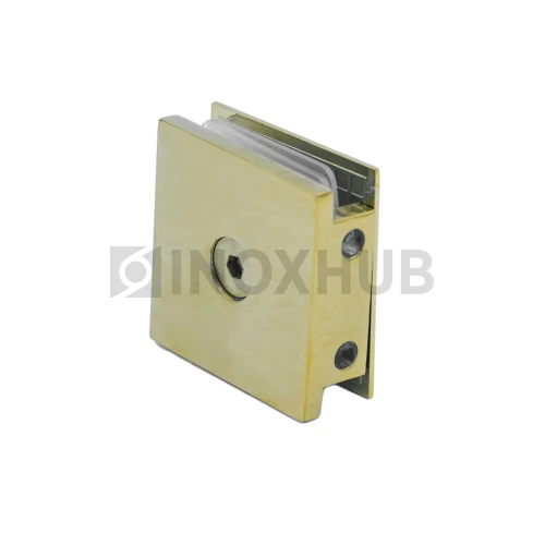 Коннектор (721-2 Gold) стекло-стена, 2 отверстия, под Золото