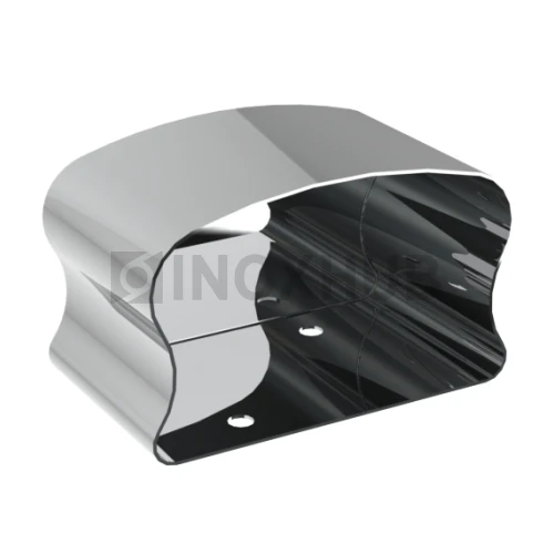 Заглушка фигурная для деревянного или пластикового поручня, 40.0×60.0 мм, AISI 201, GRIT 600 Заглушка фигурная для деревянного или пластикового поручня, 40.0×60.0 мм, AISI 201, GRIT 600