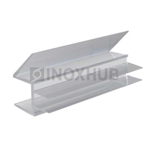 Профиль (206-10) нижний, L=2200, стекло 10.0 мм