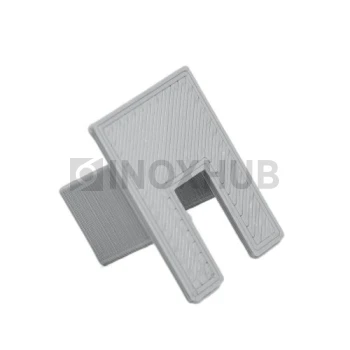 Торцевая заглушка на профиль 44, ПВХ, цвет серый