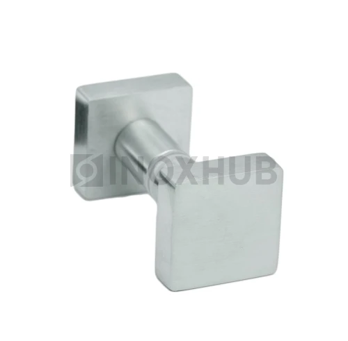 Кноб квадратный (684 SC), стекло 6.0-12.0 мм, матовый хром