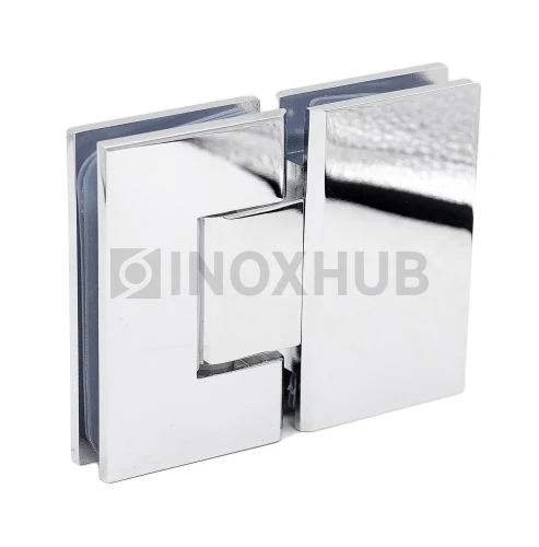 Петля (303 PBrass) стекло-стекло 180°, (без фаски), латунь, полированный хром Петля (303 PBrass) стекло-стекло 180°, (без фаски), латунь, полированный хром