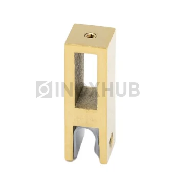 Держатель стекла (345 Gold) вертикальный, штанга 30×10 мм, под Золото Держатель стекла (345 Gold) вертикальный, штанга 30×10 мм, под Золото