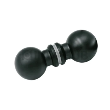 Кноб шар (698 BLC), стекло 6.0-12.0 мм, Черный мат