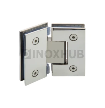 Петля (302 PSS) стекло-стекло 135° (без фаски), нерж. сталь полированная Петля (302 PSS) стекло-стекло 135° (без фаски), нерж. сталь полированная