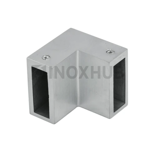 Соединитель штанги 90° (340 SSS), штанга 30×10 мм, нерж. сталь матовая Соединитель штанги 90° (340 SSS), штанга 30×10 мм, нерж. сталь матовая