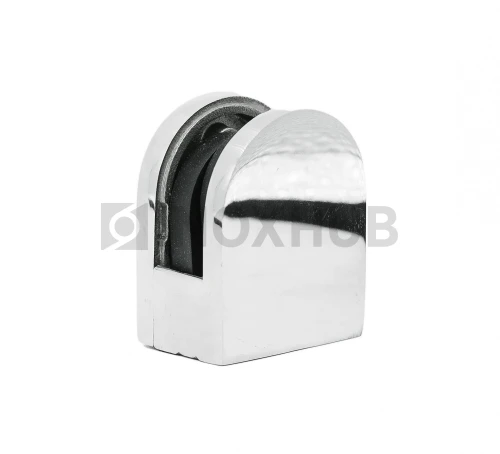 Стеклодержатель литой на плоскость, стекло 8.0 мм, AISI 304, GRIT 600