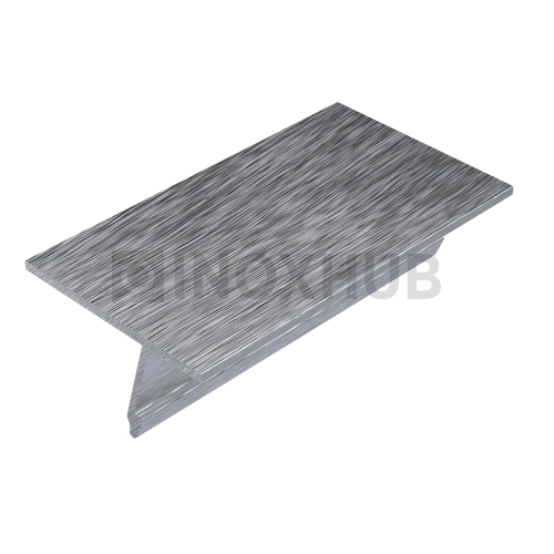 Крышка 28.5 на профиль 80/102/106 для стекла 10-12 мм, L=6000, не анодированный алюминий