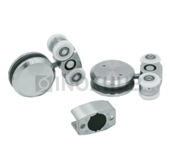 Комплект (612 aura) большой, 2 каретки, 2 стопора, 1 направляющая, нерж. сталь матовая Комплект (612 aura) большой, 2 каретки, 2 стопора, 1 направляющая, нерж. сталь матовая