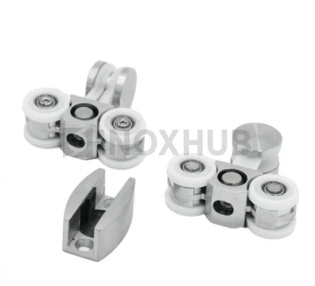 Комплект (613 aura) малый, 2 каретки, 2 стопора, 1 направляющая, нерж. сталь матовая Комплект (613 aura) малый, 2 каретки, 2 стопора, 1 направляющая, нерж. сталь матовая