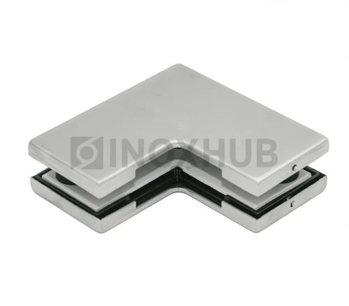 Фитинг угловой (160 SSS) большой, стекло 10-12 мм, нерж. сталь матовая