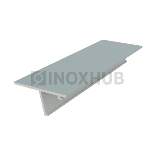 Крышка 28.5 на профиль 102 для стекла 10-12 мм, L=6000, Анодированный алюминий