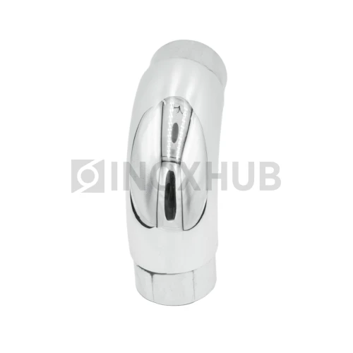 Отвод со вставками, Ø42.4×1.5 мм, AISI 304, GRIT 600 Отвод со вставками, Ø42.4×1.5 мм, AISI 304, GRIT 600