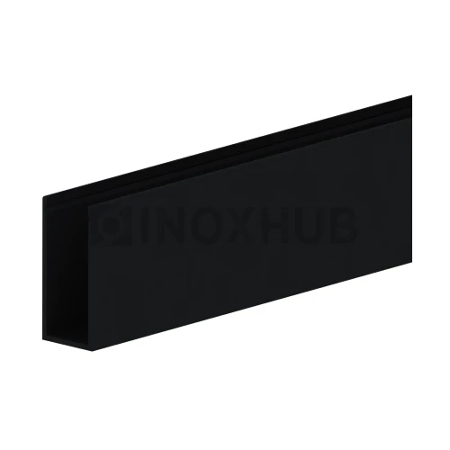 П швеллер 24 AL верхний, 40 мм, кратно 3 м, RAL 9005 Черный мат