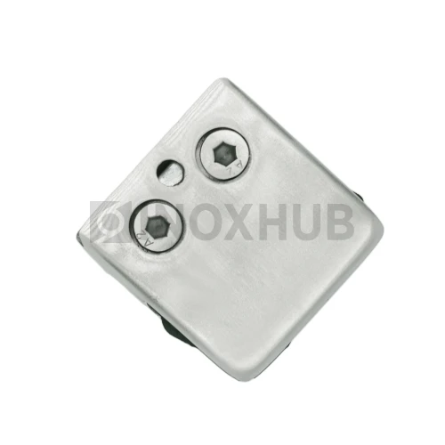 Стеклодержатель штамп. квадратный Ø38.1 мм, стекло 8.0 мм, AISI 304, GRIT 320 Стеклодержатель штамп. квадратный Ø38.1 мм, стекло 8.0 мм, AISI 304, GRIT 320