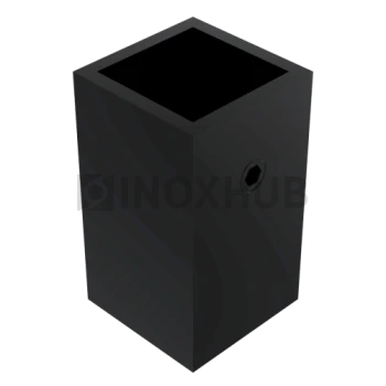 Держатель штанги (183 BLC) стена-штанга 15×15 мм, Черный мат