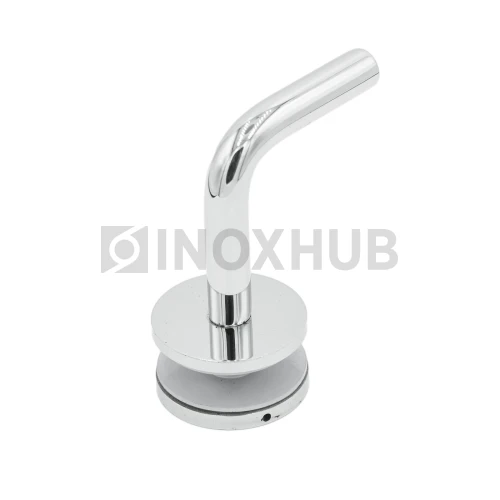 Крепление поручня на стекло без ложемента литое, 75.0×60.0 мм, AISI 304, GRIT 600