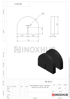 Уплотнительная резинка под Стеклодержатель (063 литой на плоскость), стекло 10.0 мм Уплотнительная резинка под Стеклодержатель (063 литой на плоскость), стекло 10.0 мм