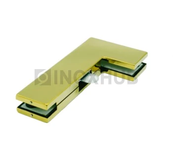 Фитинг угловой (140B Gold) на фрамугу с ответной частью под замок, со стопором, под Золото Фитинг угловой (140B Gold) на фрамугу с ответной частью под замок, со стопором, под Золото