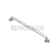 Поручень настенный прямой, L=800 мм, Ø38 мм, AISI 201, GRIT 600