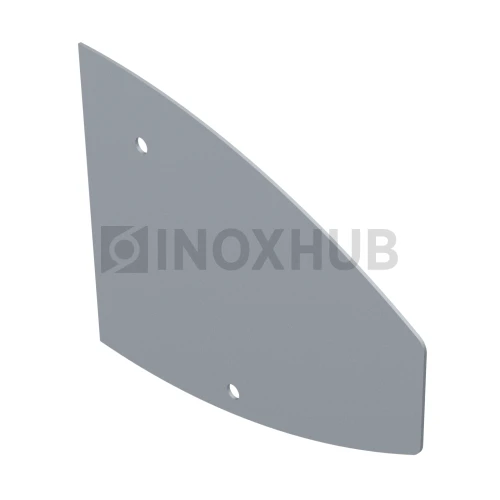 Торцевая заглушка для козырька, Анодированный алюминий